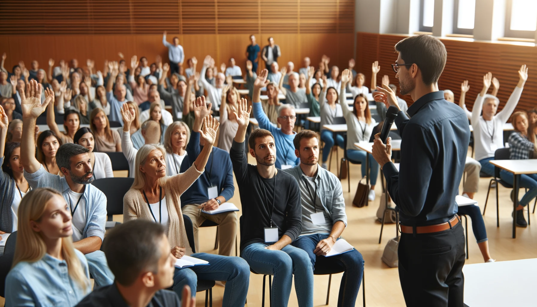 speaking to an audience